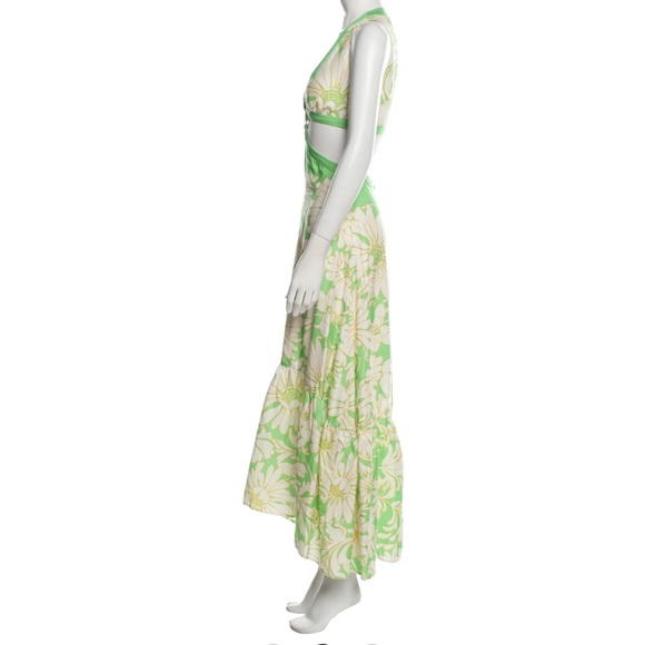 NWT! SANDRO Ludmila Cutout Floral-Print Satin-twill SIZE 42 - Picture 9 of 10